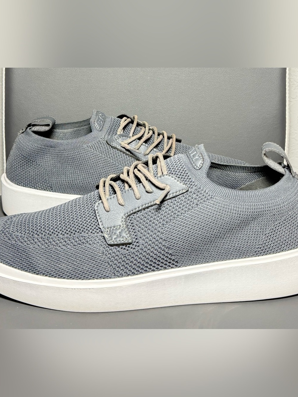 Bylt Lido Premium Basics Grey Accented Knit Mens Shoes Size 14